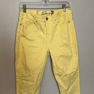 Seven7 High Rise Skinny Jean Yellow Size 10